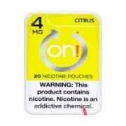 ON! NICOTINE 4MG POUCHES CITRUS