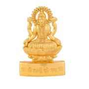 GOD IDOLS SITTING LAKSHMI   ROLD GOLD