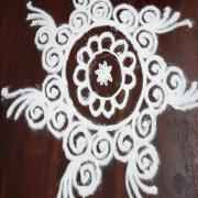 WHITE COLOR RANGOLI