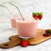 DEEP STRAWBERRY BANANA LASSI