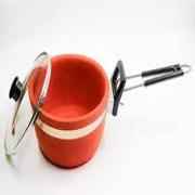 CLAY SAUCE PAN WITH GALSS LID APNA Large