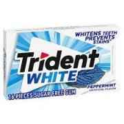 TRIDENT WHITE SUGAR FREE