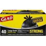 GLAD TRASH BAG QUICK TIE 30 GAL