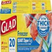 GLAD ZIP STORAGE FREEZER QT