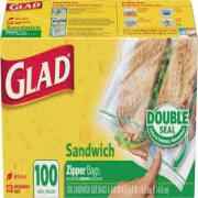 GLAD ZIP STORAGE SANDWICH