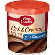 BETTY CROCKER FROSTING MILK CHOCOLATE