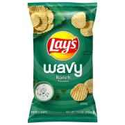 LAYS WAVY RANCH FLAVORED POTATO CHIPS