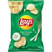 LAYS SOUR CREAM And ONION POTATO CHIPS