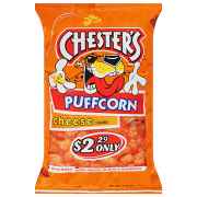 CHESTERS PUFFCORN CHEESE FLAVORED