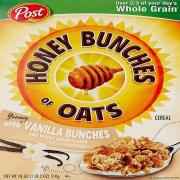 POST HONEY BUNCHES OF OATS CEREAL