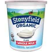 STONYFIELD ORGANIC WHOLE MILK PLAIN