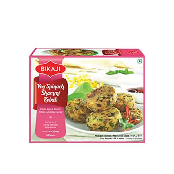 BIKAJI FRZ VEG SPINACH SHAMMI