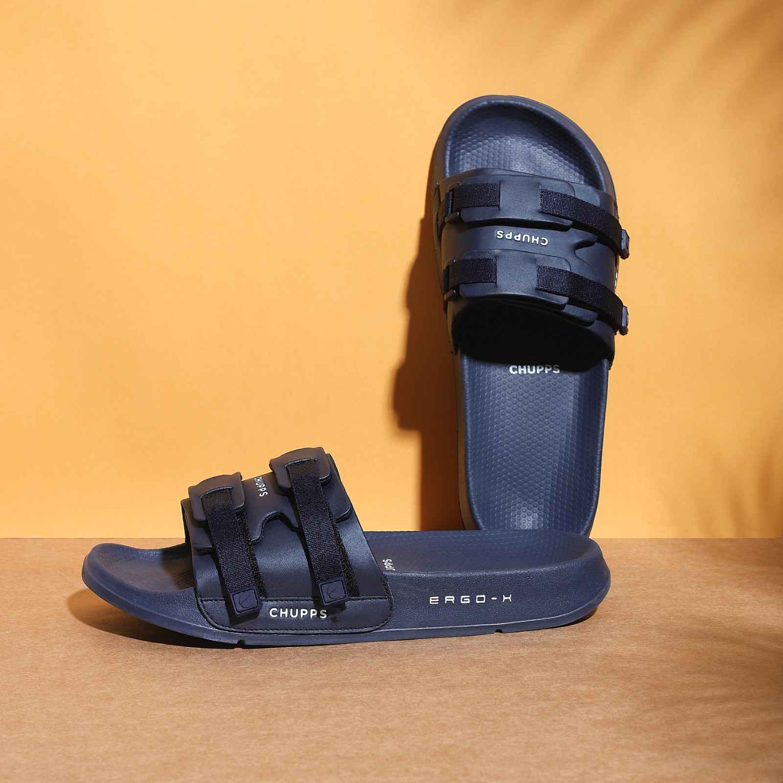 Chupps Mens Element Navy Flipflop  Sliders