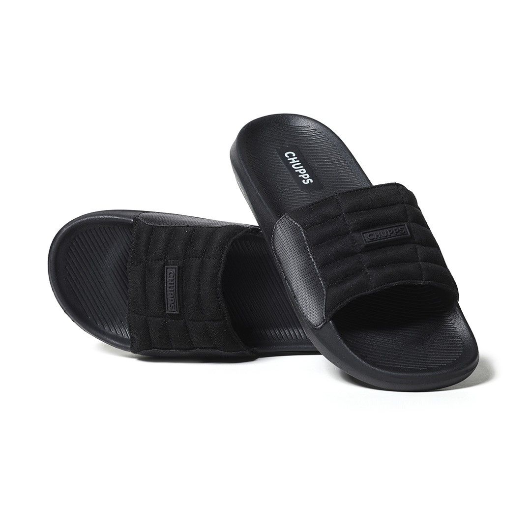 Chupps Mens Tank Black Flipflop  Sliders