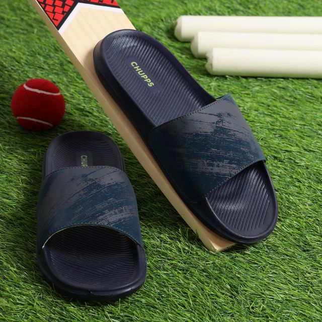 Chupps Mens ROADSTER NAVY Flip flop Sliders
