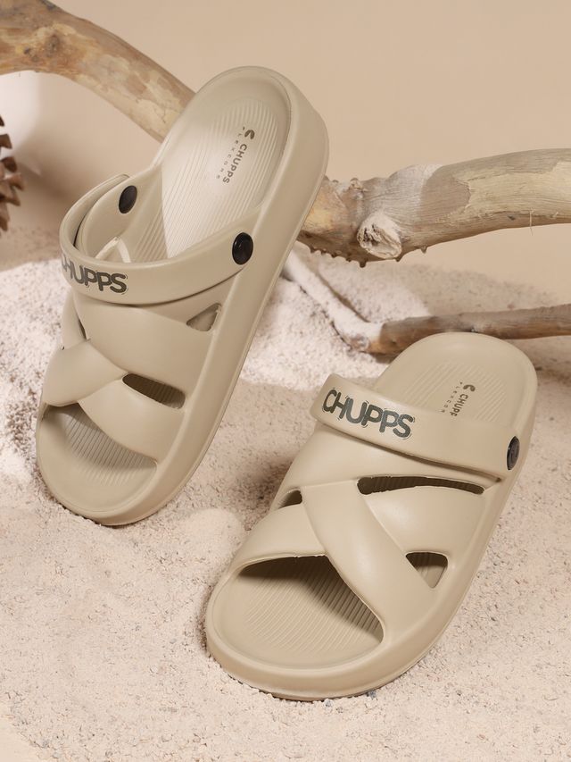 Chupps Womens MAVEN Beige Flip flop Sliders