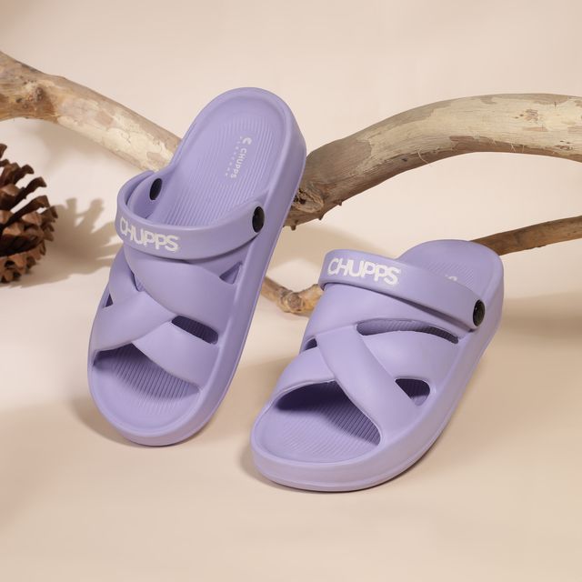 Chupps Womens MAVEN Purple Flip flop Sliders