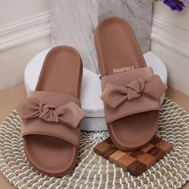 Chupps Womens Loop Peach Flip flop Sliders