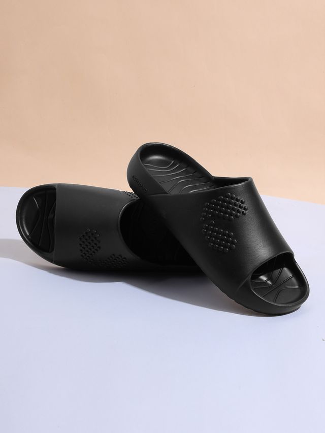 Chupps Mens Chupster Void Black Flip flop Sliders