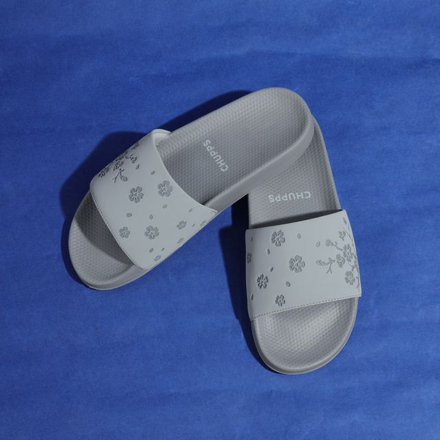 Chupps Womens HANA Grey Flip flop Sliders