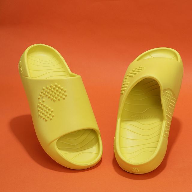 Chupps Mens chupster yellow Flip flop Sliders