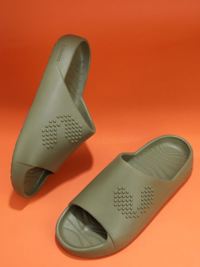 Chupps Mens chupster olive Flip flop Sliders