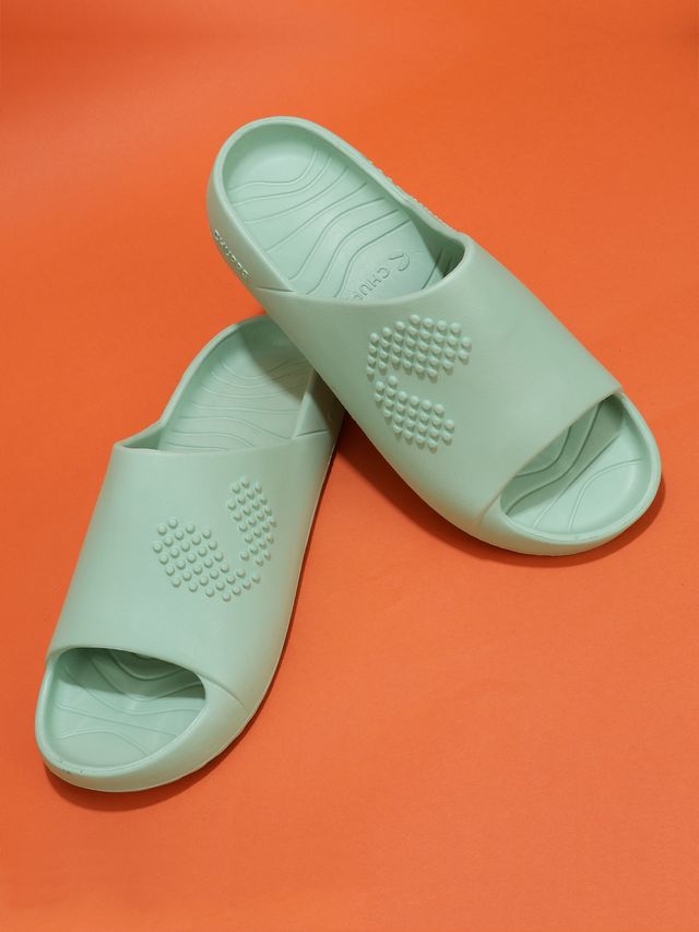 Chupps Mens chupster pista green Flip flop Sliders