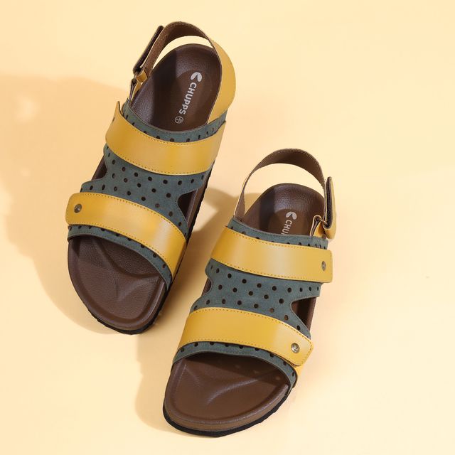 Chupps Womens Noa Moss Green Flip flop Sliders