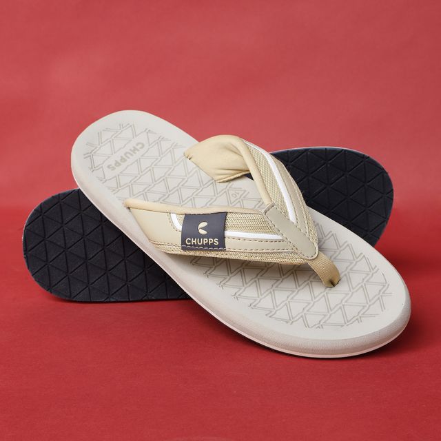 Chupps Mens GT GLADIATOR GOLD Flip flop Sliders