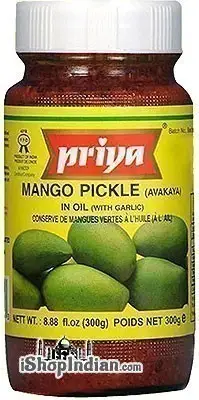 Priya Mango Pickle (Avakaya) With Garlic