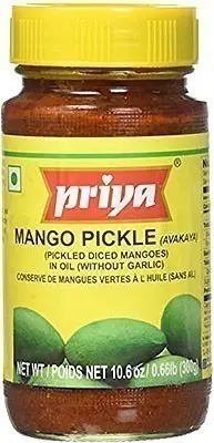Priya Mango Pickle (Avakaya) Without Garlic