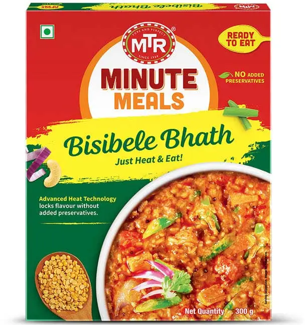 MTR Bisibelebath   Spiced Rice And Lentil Dish (Ready To Eat)