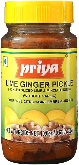 Priya Lime Ginger Pickle Without Garlic