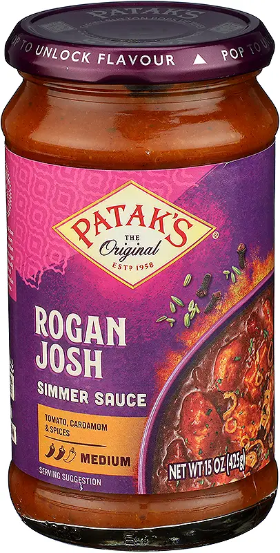 Patak's Rogan Josh Curry Simmer Sauce (Tomato And Cardamom   Medium)