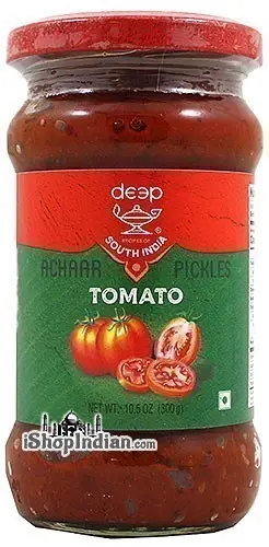 Deep South India Tomato Pickle With Garlic