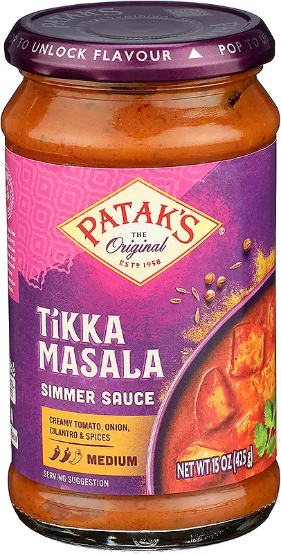 Patak's Tikka Masala Curry Simmer Sauce   Medium