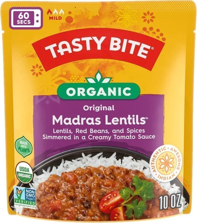 Tasty Bite Organic Madras Lentils   Original (Ready To Eat)