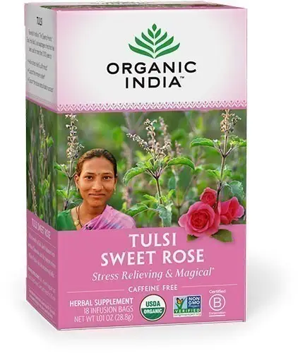 Organic India Tulsi Sweet Rose Tea
