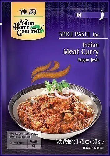 Asian Home Gourmet Meat Curry (Rogan Josh) Spice Paste   Hot