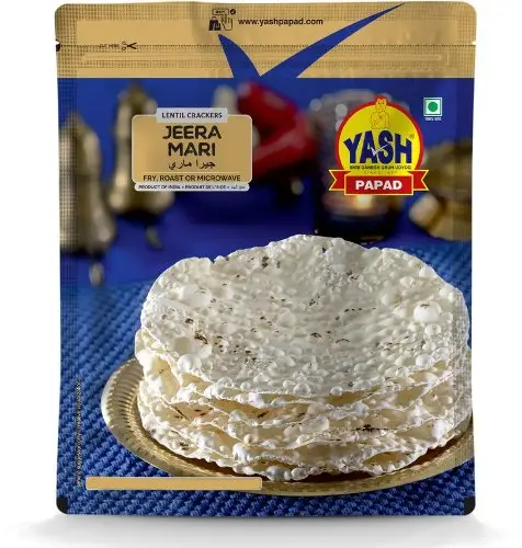 Yash Jeera Mari / Cumin Black Pepper Papad