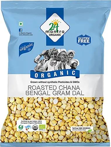 24 Mantra Organic Roasted Chana Dal (Dalia Split)