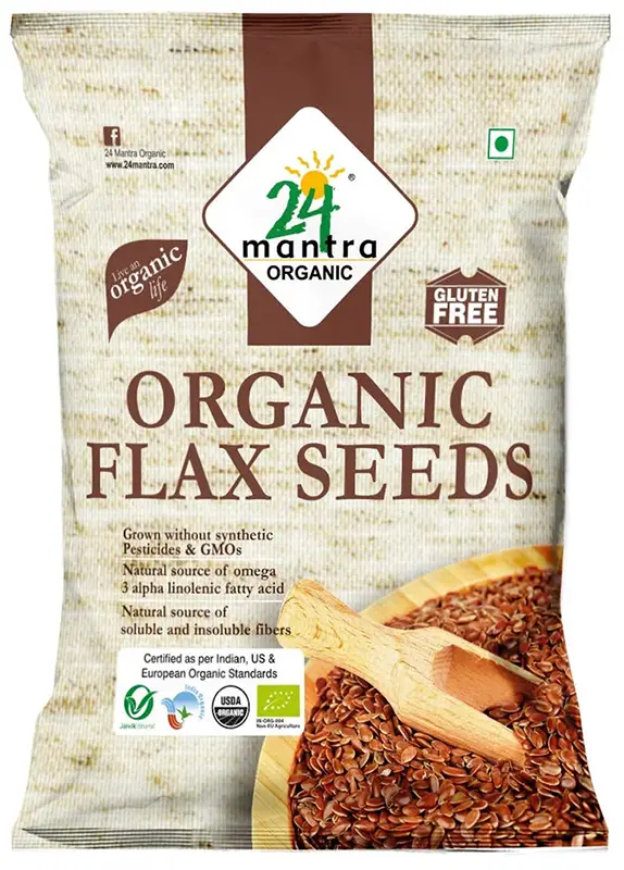 24 Mantra Organic Flax Seeds (Alsi Seeds)