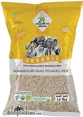 24 Mantra Organic Sona Masuri Rice   Handpounded   Semi Brown Rice