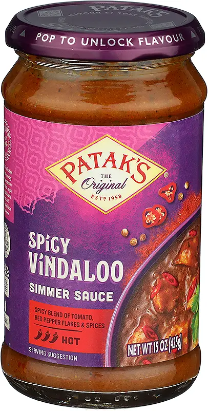 Patak's Spicy Vindaloo Simmer Sauce   Hot