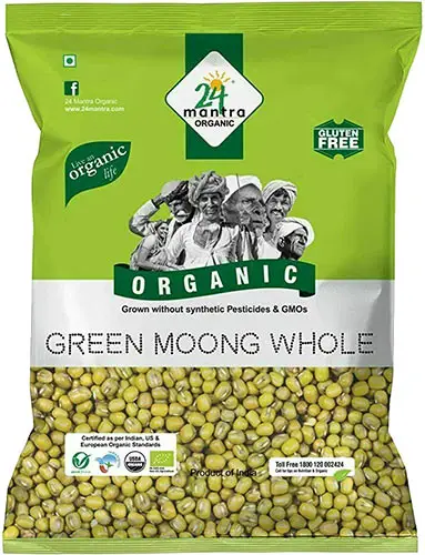 24 Mantra Organic Moong Whole (Mung Beans)