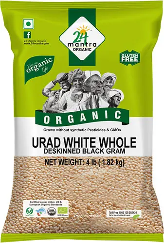 24 Mantra Organic Urad Whole Without Skin
