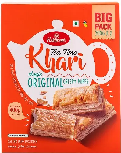 Haldirams Tea Time Khari (Puff Pastry) Classic Original
