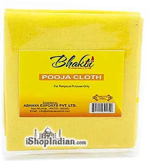 Bhakti Pooja Cloth   Yellow