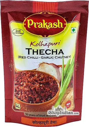Prakash Kolhapuri Thecha Red Chilli   Garlic Chutney