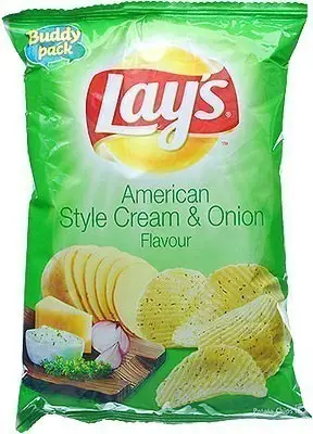 Lay's Cream and Onion Flavour Potato Chips